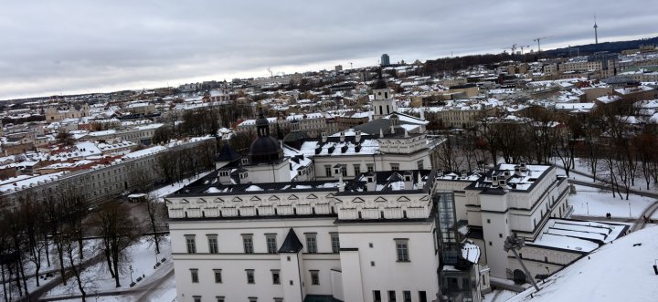 Žiemos vaizdai nuo gedimino pilies kalno