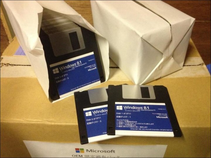 windows 8.1 flopy diskuose